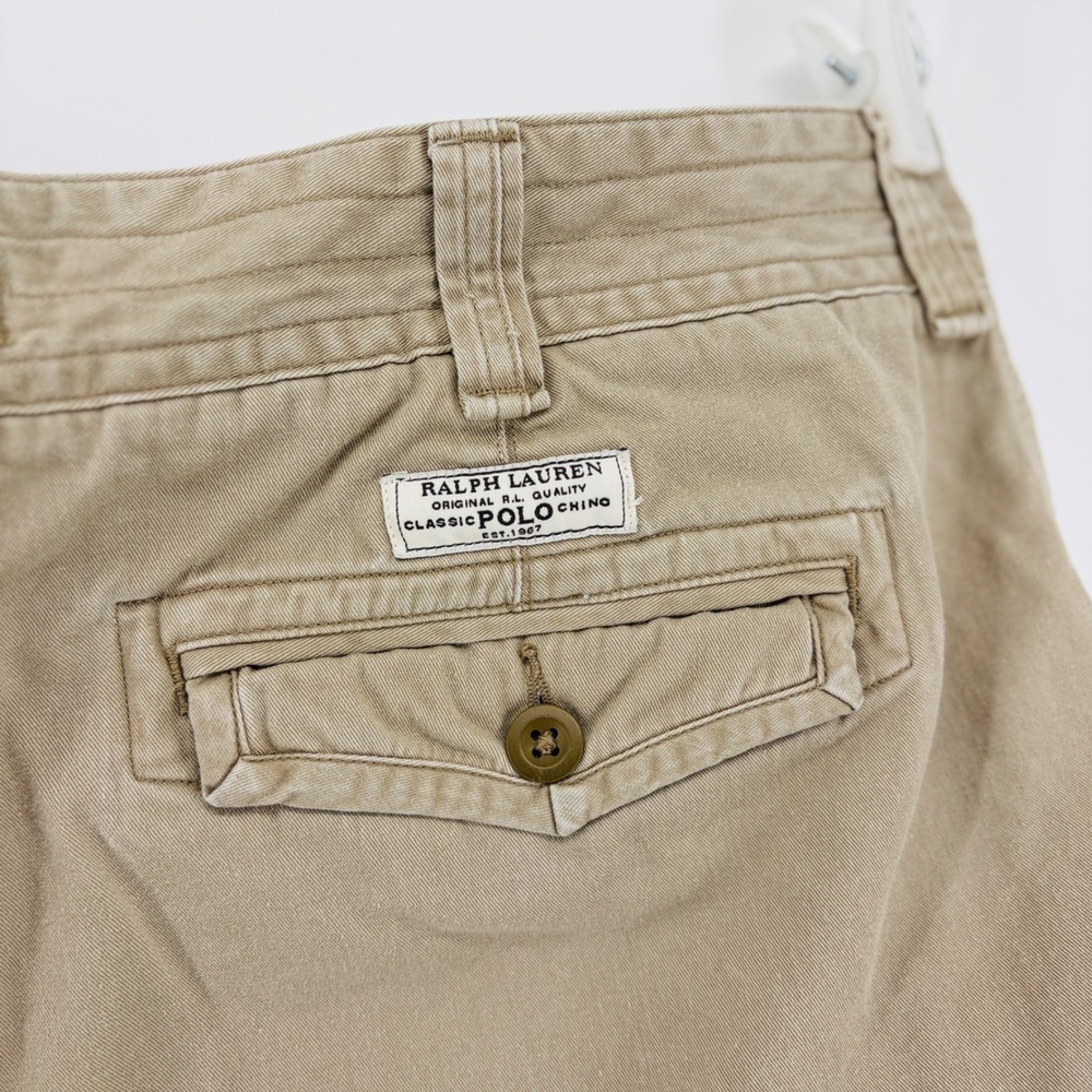 Polo Ralph Lauren Cargo Shorts Mens 40 Tan Khaki Utility 10" Rugged Gorpcore - Picture 3 of 6